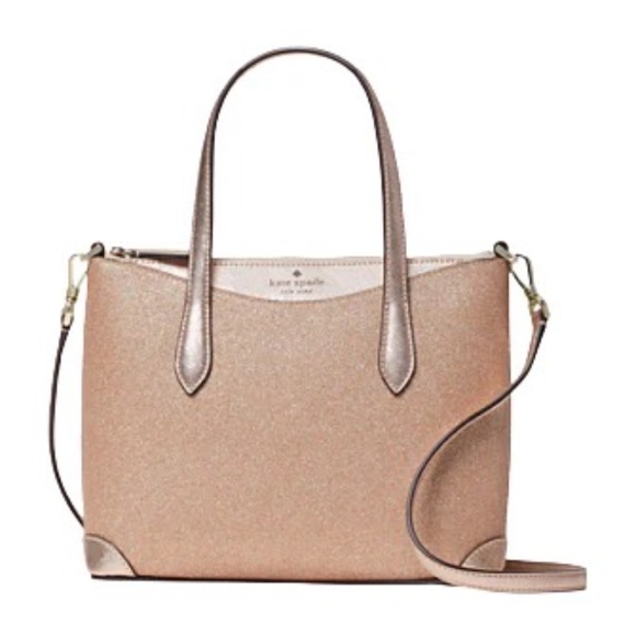 Kate Spade Glitter Satchel Rose Gold  NWT - Picture 1 of 6